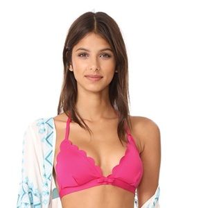NWT Kate Spade Scalloped Bikini Top